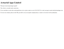 Tablet Screenshot of actuarialapps.com